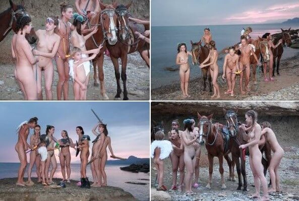 Mystical Horsey Riders Series photos - Freedom and harmony in the practice of nudism and the naturist movement