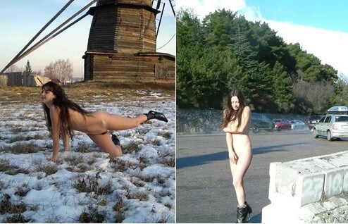 Beautiful Suntan Stretches-Winter Sport pics - These movements promote an open attitude toward nudity without sexual connotations