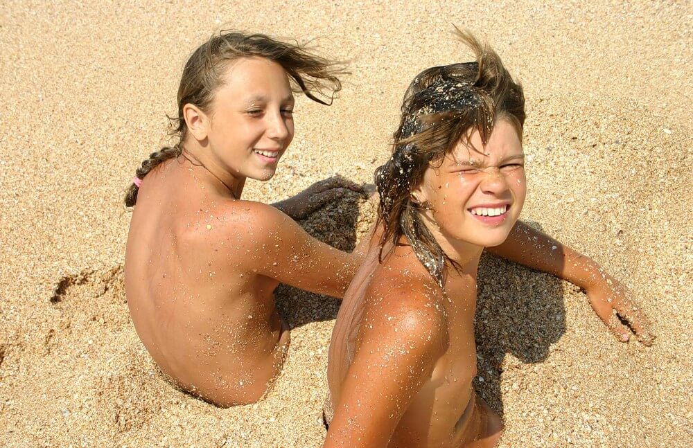 Ocean Beach Relaxing Photo Set - They value respect for nature and the fully naked body