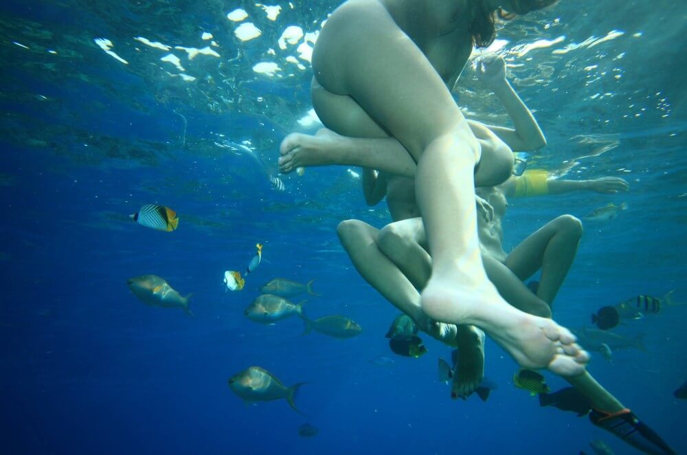 Egyptian Snorkelers Part - Being yourself is part of nudism