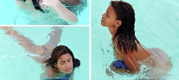 Brazil naturism gallery, Tropic Pool Sunbath 2 - In our home, we are all nudists