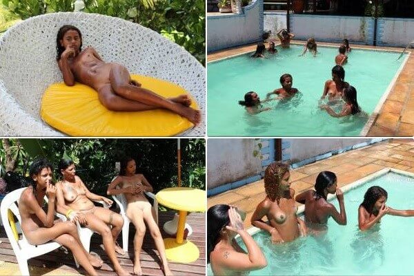 Brazil Pool Sunbath photos - Nudism and Respect for Nature and the Environment