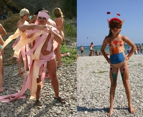 Natural Mud Camouflaging pics - Naturism as a Way to Connect with Nature