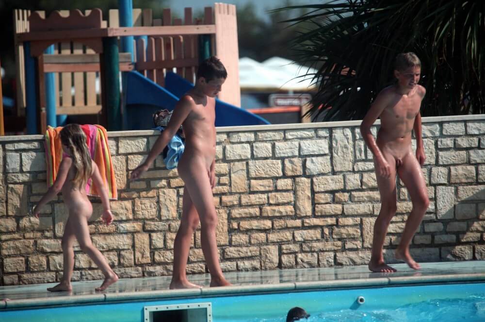 Naturist Pool Assortment photos - Nudity promotes inner harmony and peace of mind
