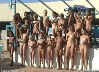 Junior Miss Pageant France video 2 - Harmony and balance are important in this nudist culture