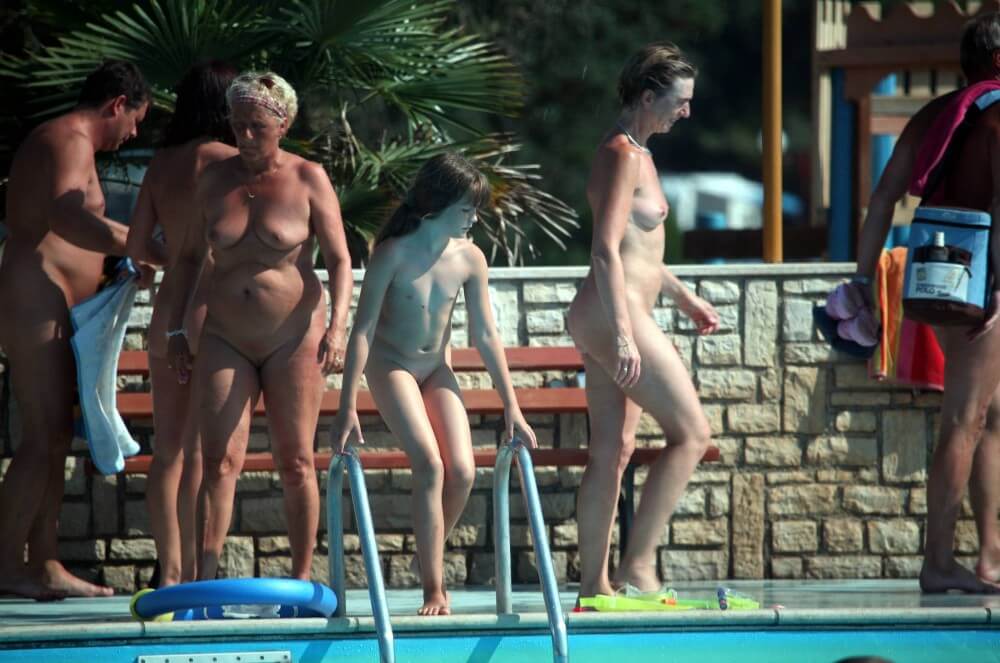 Naturist Pool Cleaning-Up pics - A naturist values sincerity, as well as honesty and openness