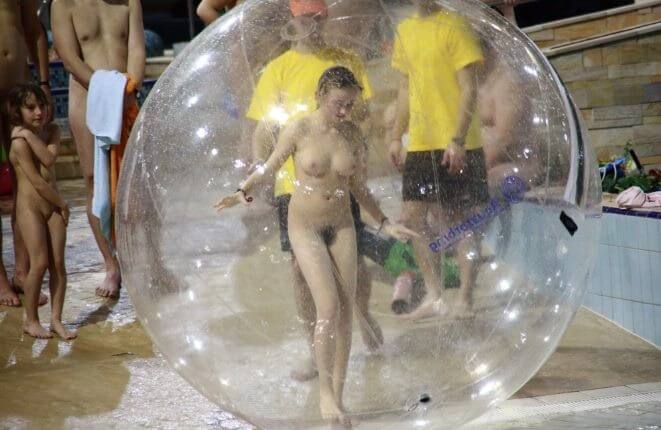 Holiday in the pool photos - Naturism teaches us to accept and respect ourselves and others without inhibition