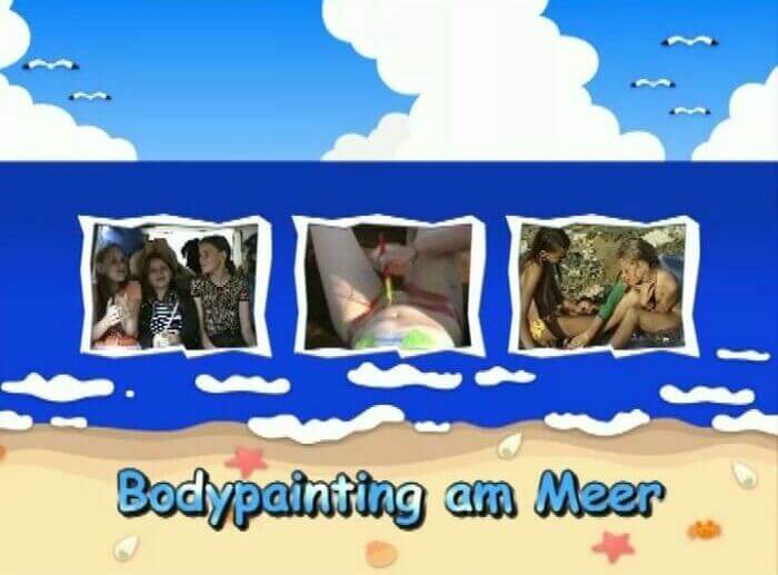 Naturistin: Bodypainting am Meer - The equality of naked human bodies helps us accept ourselves and others
